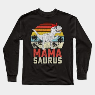 Mamasaurus T Rex Dinosaur Mama Saurus Family Women Long Sleeve T-Shirt